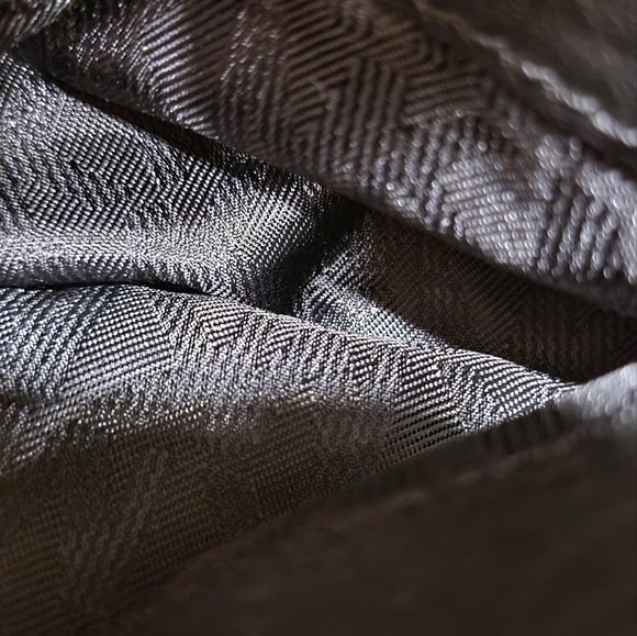 Michael by Michael Kors Black Pebbled Leather Expandable Tote Handbag - Picture 3 of 15